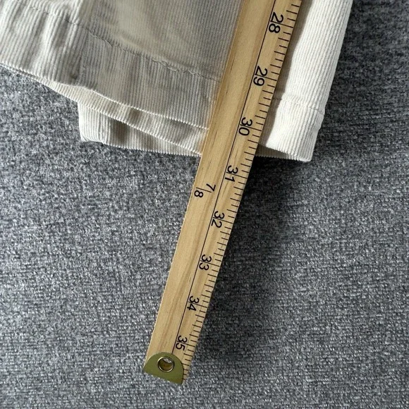Hollister Flare Corduroy Pants Women Size 29x30 High Rise Beige Casual Boho - Picture 7 of 9